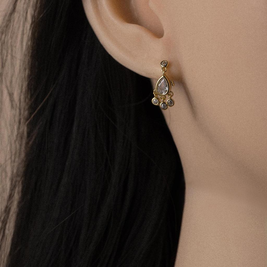 ANDYWEN 100% 925 Prata Esterlina Ouro Brinco Picante Corrente Ovais Armário Brinco Mulheres Pendientes Jóias Finas de Luxo