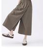 Gray Yamamoto Slimming A-line Culottes: High-Waist, Petite Fit, Wide-Leg Midi Skirt for Summer 2025