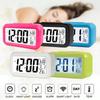 Digital Display Alarm Clock With Snooze Night Light Thermometer- Home Battery Operated