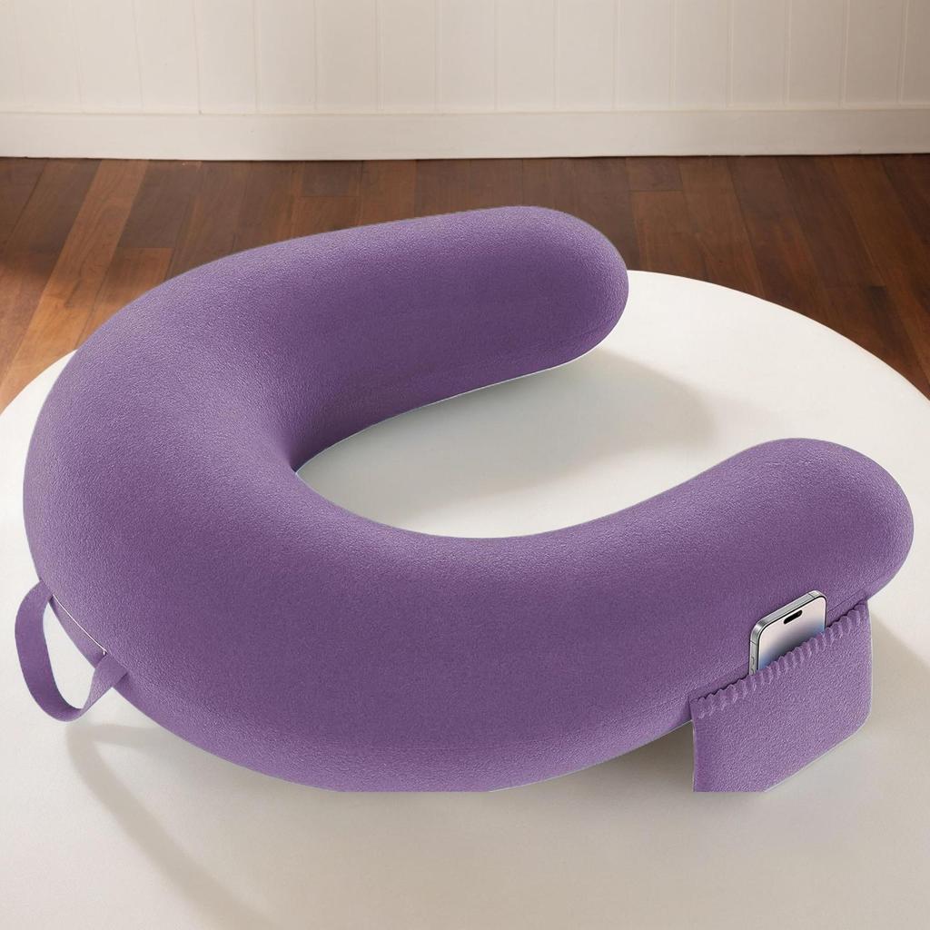 Reading Pillow For Bed Arm Support Pillow Portable Ergonomic Cushion Pad For Home Crafters Floor Book Lovers Crocheting Couch