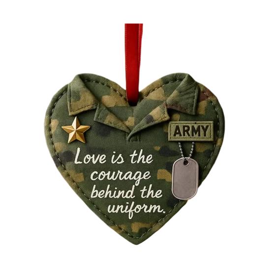 Heart Shaped Christmas Ornament 2D Acrylic Car Rear View Mirror Charm Love Is Like