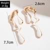 Fashion Multi-color Alloy Dripping Oil Irregular Earrings Niche Personality Liquid Design Sweet Cool Earrings