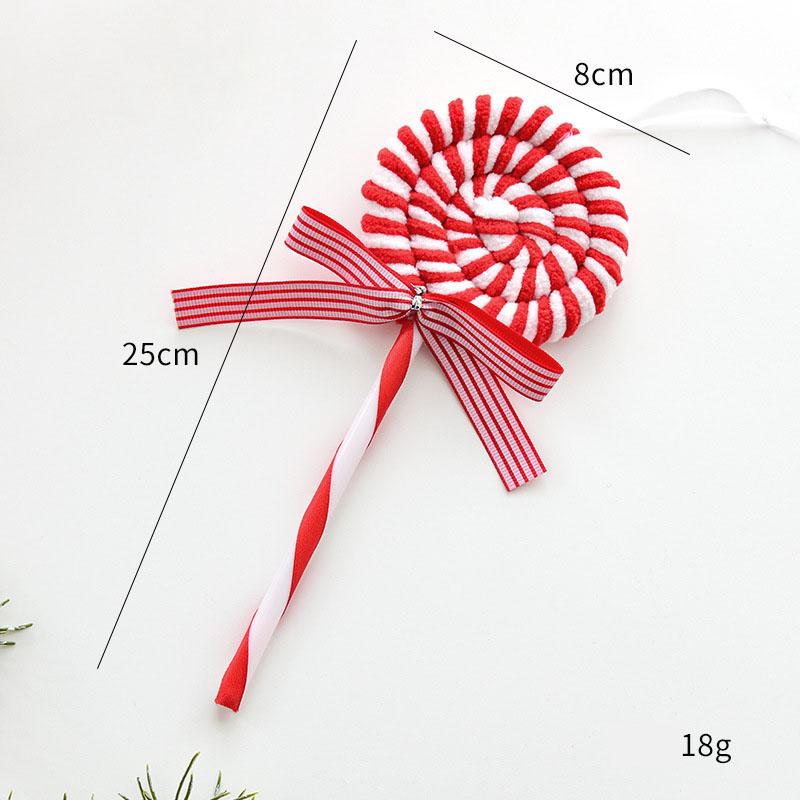 Candy Christmas Ornaments, Red and White Candy Cane Christmas Pendants Lollipop Hanging Ornaments for Xmas Tree Party Decoration