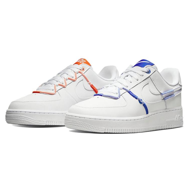 New Nike Air Force 1 Low '07 Lx White Orange Blue Women's DH4408-100