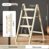 Folding A-Frame Ladder: Multifunctional, Thickened, 3-4 Step Indoor Ladder & Flower Stand