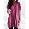 Long Sleeve Casual Pocket Pocket T-shirt T-shirt Top Long sleeve Casual Pocket T-shirt Top Women