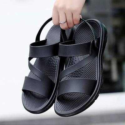 Marke Herren Sandalen Plateau Slipper mit Fersenriemen Massage-Innensohle Hausschuhe Sommer Citywalk Strand Casual Sandalenschuhe Sandalias Hombre