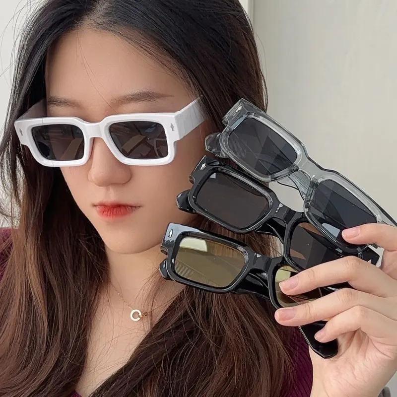 New Fashion Women Men Square Sunglasses Luxury Brand Designer Small Rectangle Sun Glasses Ladies Outdoor Travel Eyewear