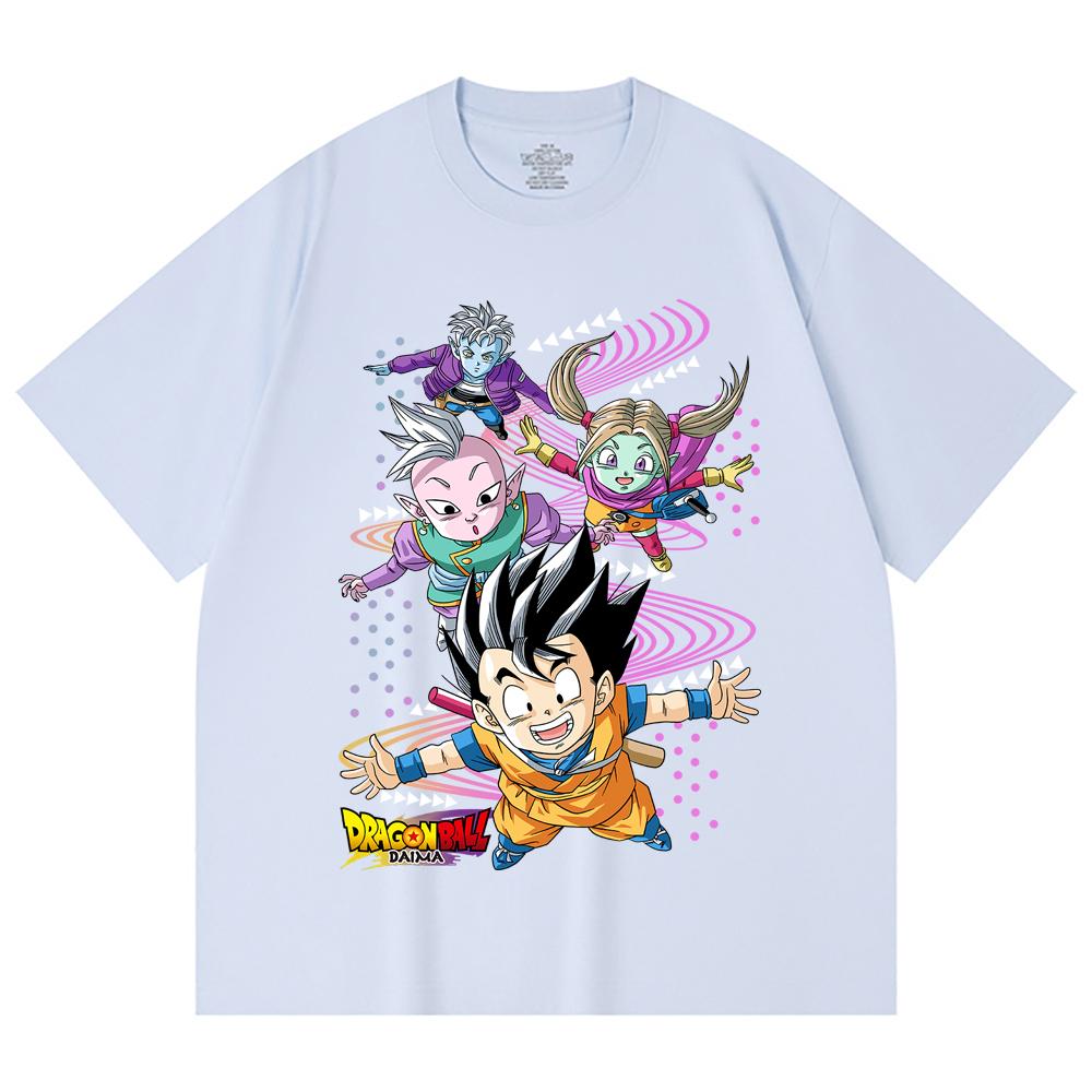 230 Gsm 100% Cotton Dragon Ball V33 Daima Print Unisex Heavy Cotton T Shirt