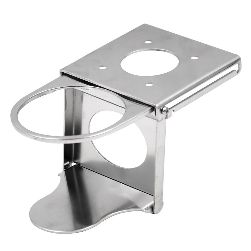 Stainless Steel Adjustable Folding Drink Holders for Marine/Boat/Caravan/Car