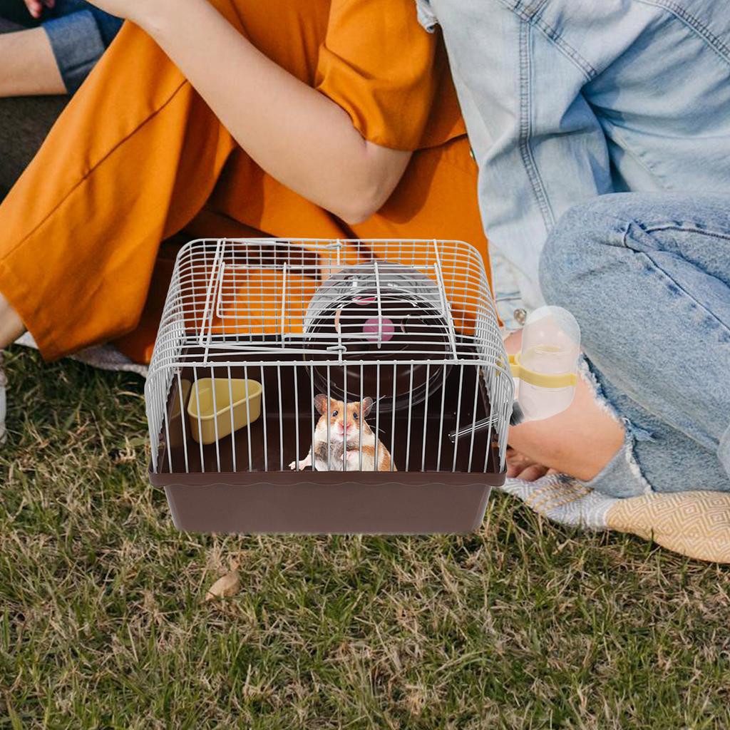 Portable Hamster Travel Carrier Cage Small Animal Carrier ABS Material Spacious Ventilated Travel Container for Hamsters