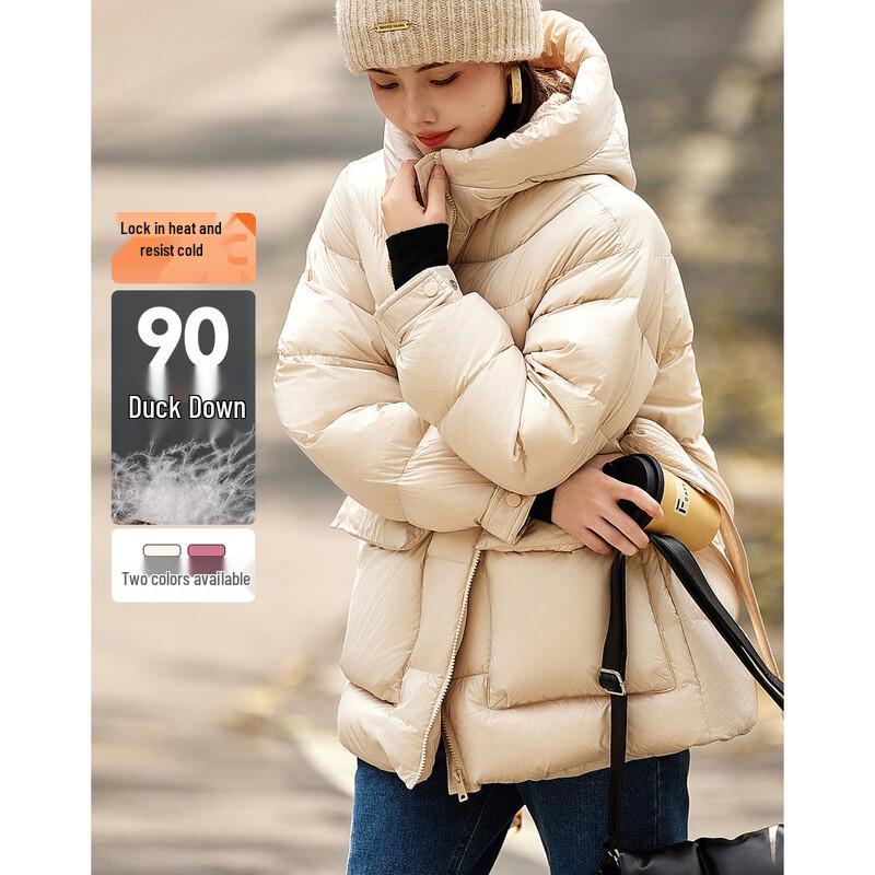 

Demana Rouge Beauty Series Women s Hooded Duck Down Short Puffer Jacket XL
