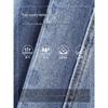 Women's Washed Blue Wide-Leg Jeans - 2025 Spring/Autumn Trendy Scimitar-Cut Loose Slimming Banana Pants