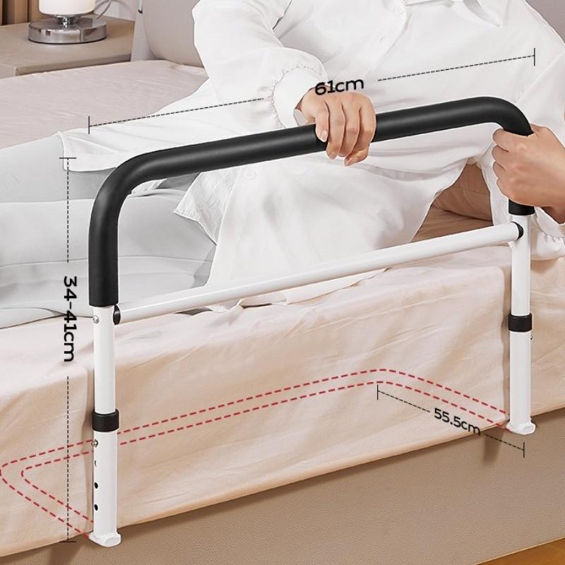 Reposabrazos de Cama Seguridad para Ancianos Barandilla de Cama Antideslizante Prevenir Caídas Barra de Agarre Marco Auxiliar para Levantarse del Hogar