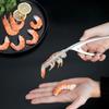 1 Pcs Stainless Steel Shrimp Peeler Portable Shrimp Removal Clip Home Kitchen Tool Lobster Sheller Shrimps Back Opening Tools