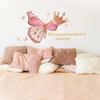 1Pc Butterfly Crown Princess Girls Room Wall Stickers DIY Wall Decoration Nursery Kids Baby Room Wall Sticker