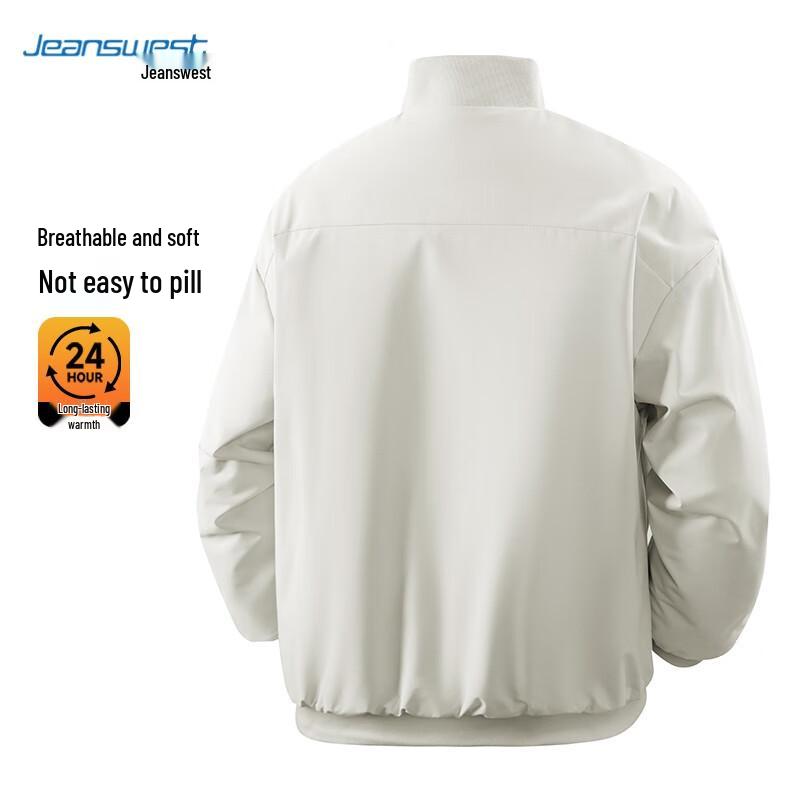 Jeanswest Men's American Style Baseball Collar Padded Jacket