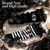 1pair Lace Ruffle Fingerless Gloves Buckle Closure Arm Cover Sleeves  Women Girl