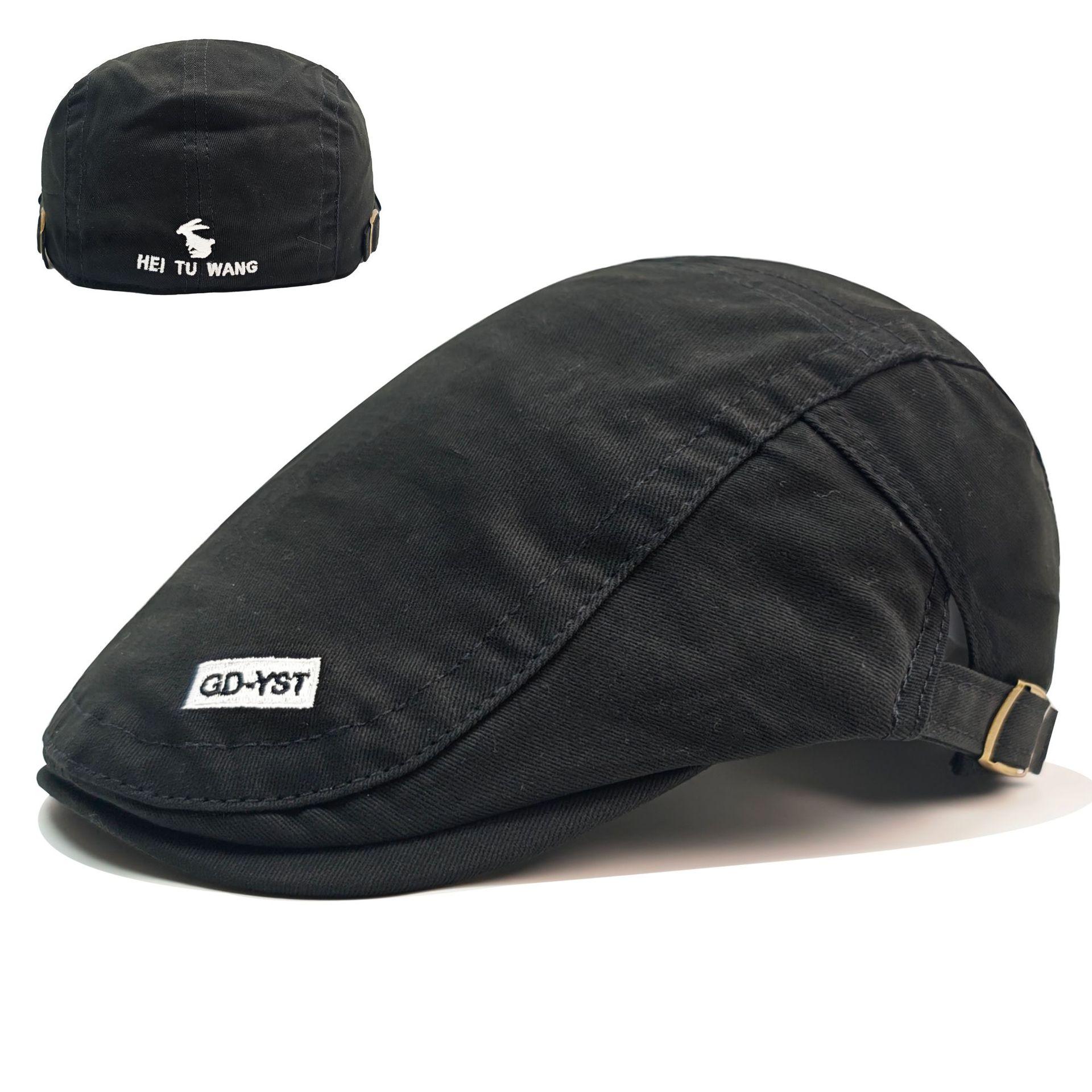 JYL TS DIY Стильная кепка-газетчик из стираного хлопка, кепка художника, хлопок black ганза желтый