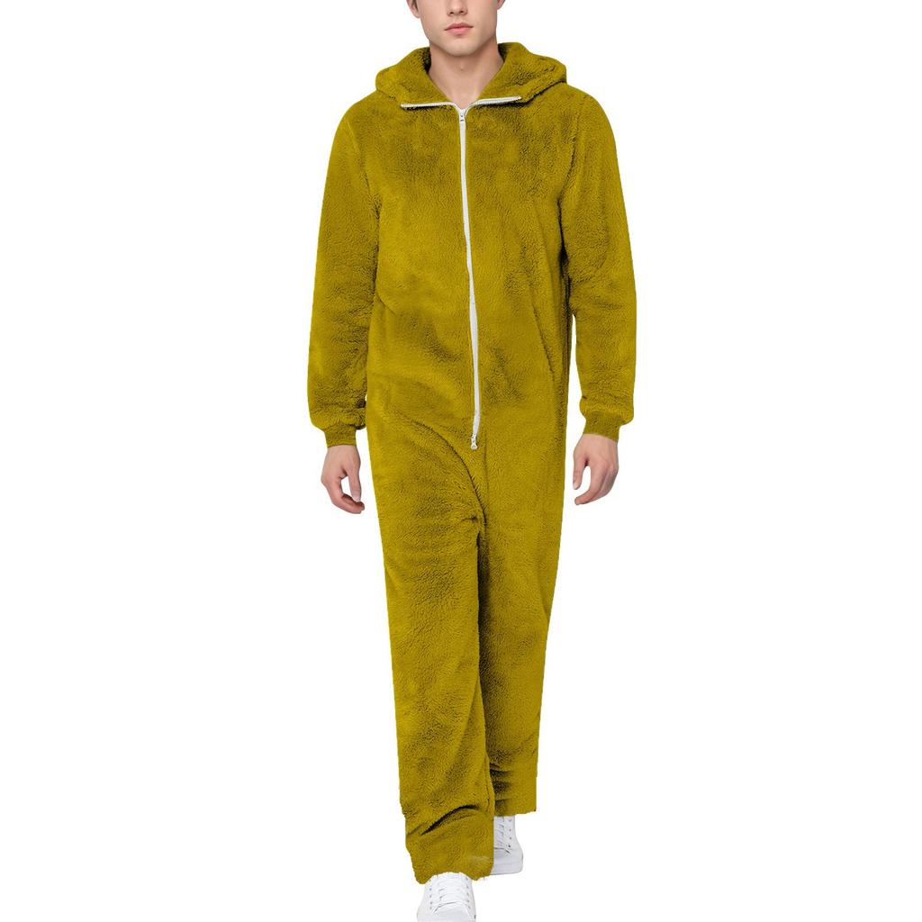 Macacões para homens outono e inverno manga comprida macacões roupas casuais