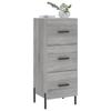 Vidaxl Cabinet, Sonoma Grey Oak, 34.5X34X90 Cm Material Wood-Based