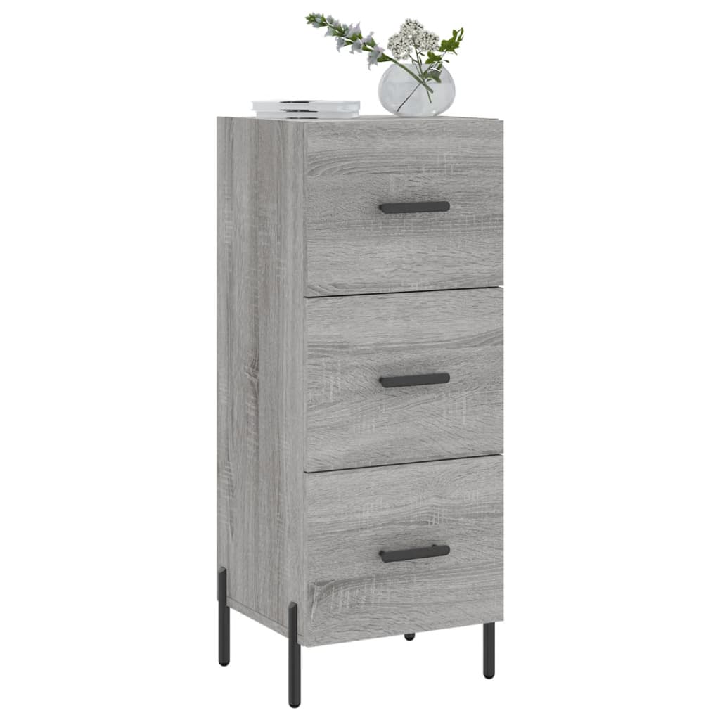 Vidaxl Cabinet, Sonoma Grey Oak, 34.5X34X90 Cm Material Wood-Based