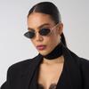 3pcs Fashion Polygon Small Frame Sunglasses Retro UV Protection Metal Frame Sun Glasses Personalized Brand Design
