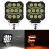 1pcs 4inch Auto Lighting System 12-24V Offroad LED Laser Spot Flood Light Square 10smd LED Work Light for Car