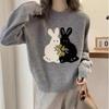 Weater for Women Autumn Winter Thickened Pullover Warm Knitted Stretchy Long Sleeve Oversize Jumper Tops