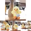Adorable Plush Duck Keychain Soft Yellow Duck Backpack Charm Cute Stuffed Toy