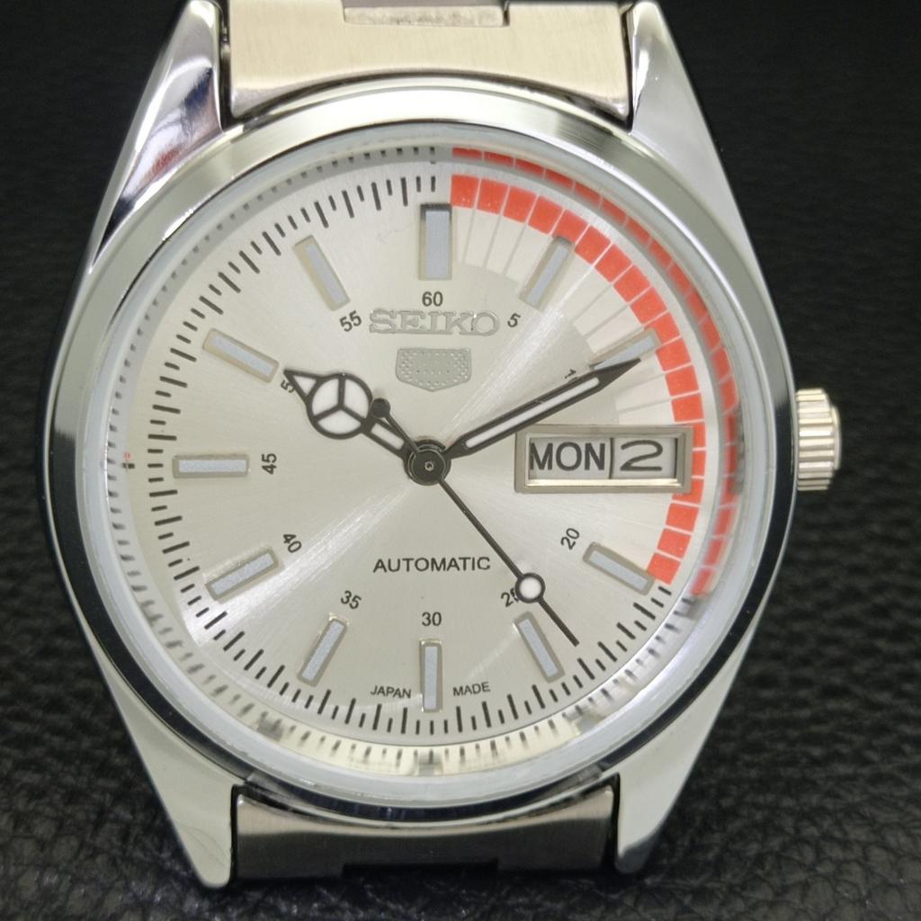 AUTOMATIC VINTAGE REFURBISHED SEIKO 5 6309A JAPAN MENS SILVER WATCH A440756-9 Sk-a440756-1