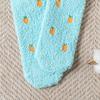 Daiso Clothed Rabbit And Carrot Sleep Socks Blue