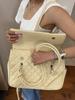 Korean Niche Design Diamond Grid Shoulder Bag, New Fashionable and Versatile Commuting Tote Bag, Cute Style Handbag