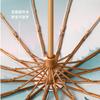Three-fold 16-bone hand open retro literary and artistic weather and rain parasol plus umbrella