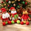 Christmas Plush Decorations With Snowman Santa Reindeer For Home Holiday Decor