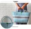 Vietnamese Large Imitation Rattan Handled Storage and Grocery Basket
