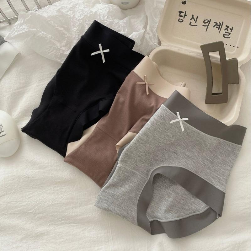 Comfortable A-class Lycra cotton full pants 7A antibacterial mid waist underwear made of pure cotton with seamless crotch women's triangle Panties