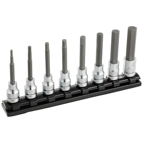 Koken 9.5mm Drive Z-EAL Hex Bit Socket Rail Set (8 Pieces) RS3010MZ8L75