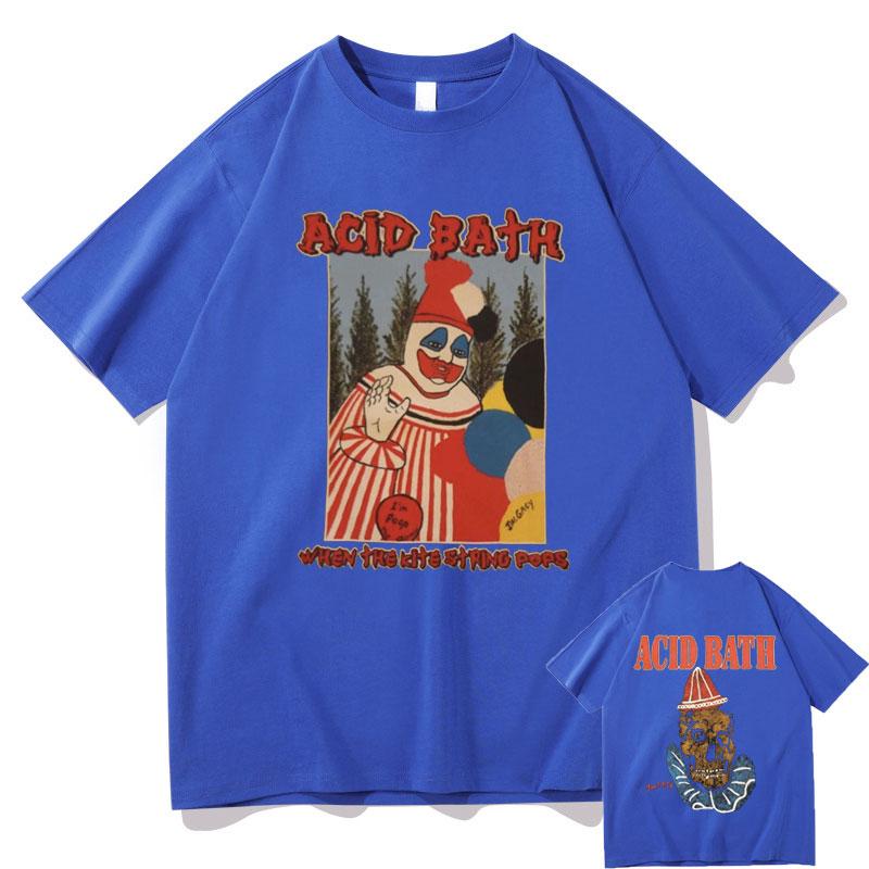 Acid Bath When The Kite String Pops Album Graphic Print T-shirt Men Women Vintage Gothic Rock Tshirt Male Hip Hop Oversized Tees