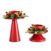 2Pcs/Set Christmas Wreath Candle Holder Vintage Iron Art Candlestick Christmas Wedding Party Tealight Candle Stand Dining Table Centerpiece Ornament