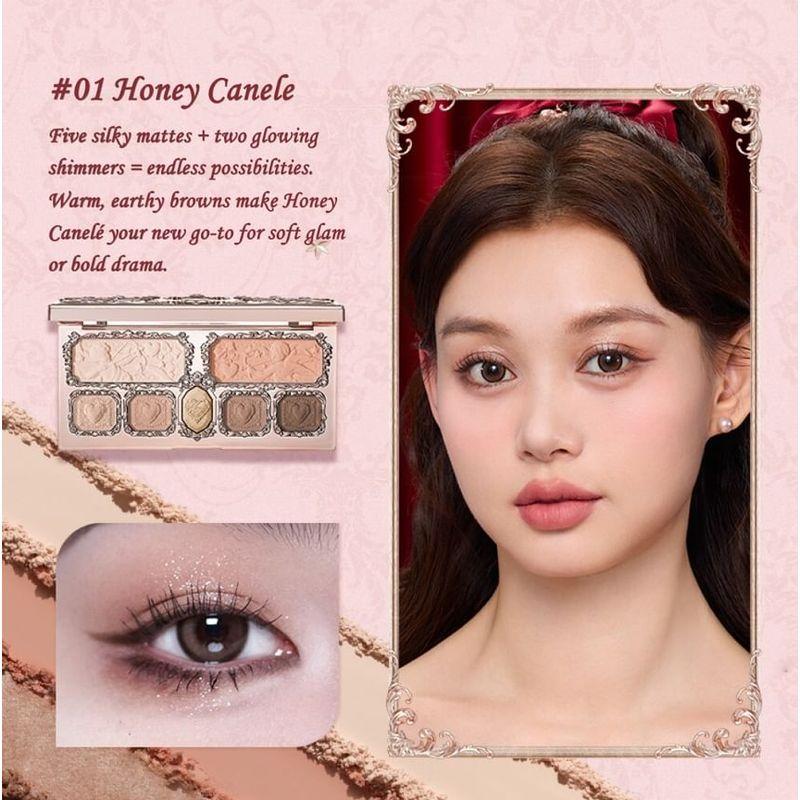 Flower Knows - Strawberry Cupid Makeup Palette - 01 Honey Canele