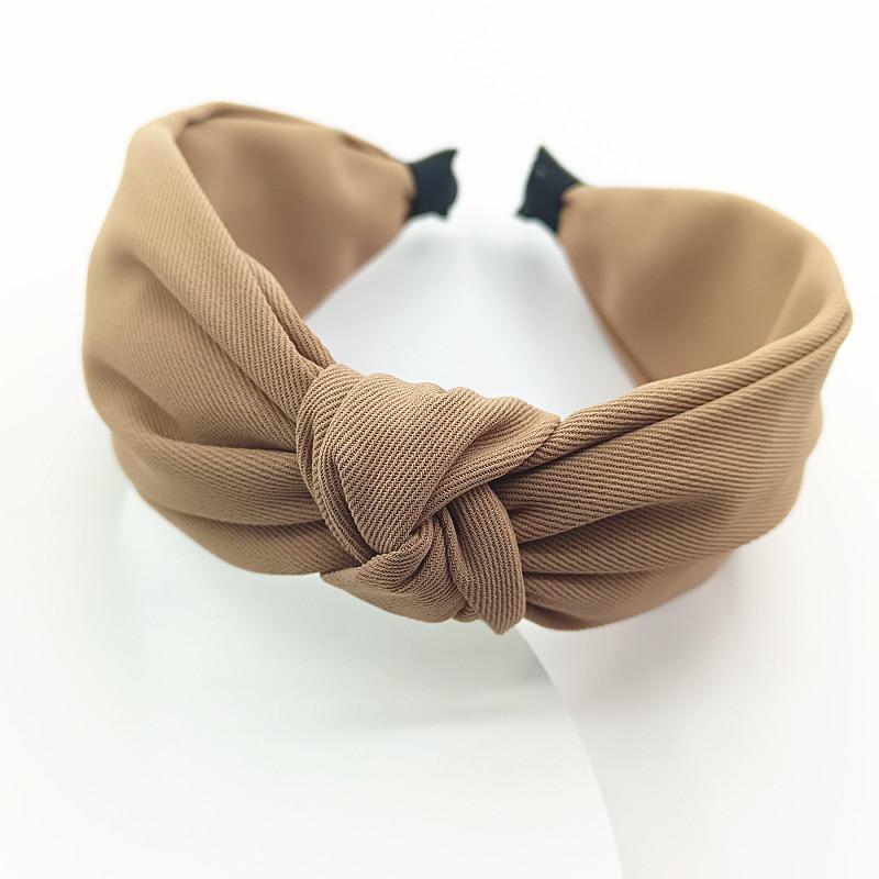 Minimalistische Damen Stirnbänder Einfarbiges Köpergewebe Geknotete Haarbänder für Damen Mädchen Lässig Einkaufen Reisen Kopfschmuck Accessoires
