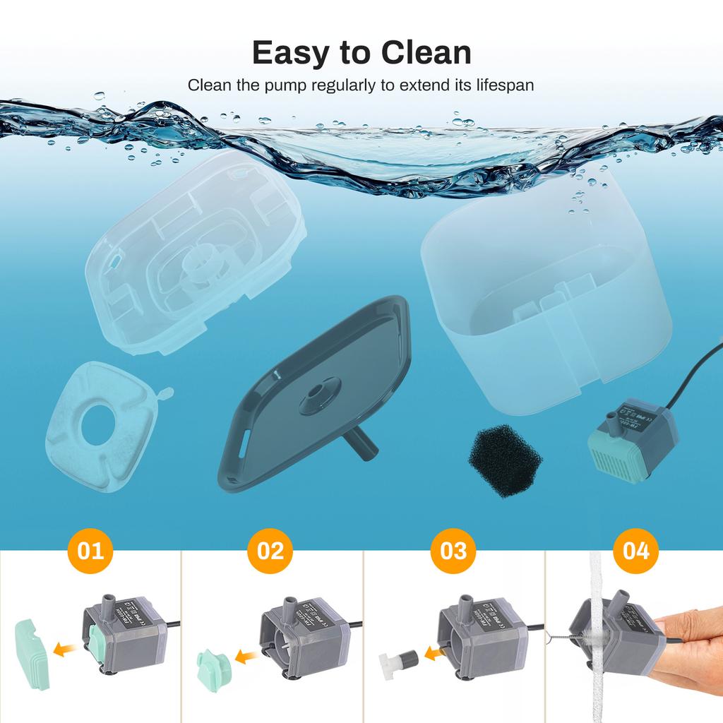 2.6L Automatic Cat Water Fountain With Faucet Dog Water Dispenser Transparent Filter Drinker Pet Sensor Auto Drinking Feeder