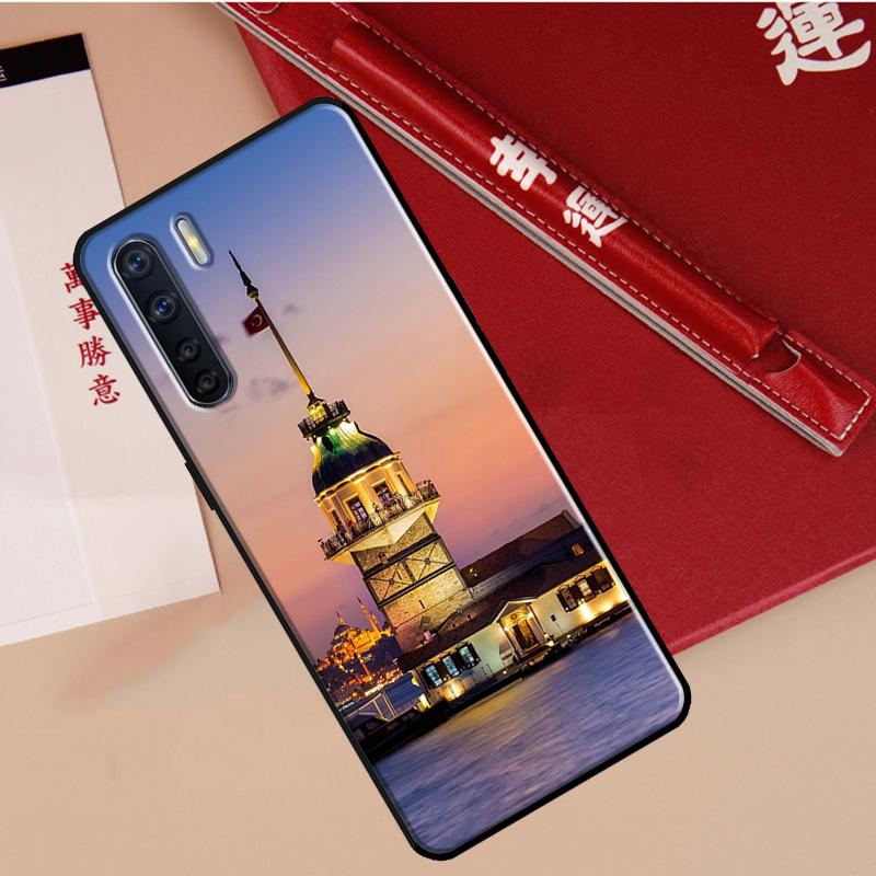 Turkey Istanbul Sceneary Building Case For Oppo A60 A98 A58 A78 A18 A38 A80 A40 A77 A57 A17 A74 A54 A94 A96 A76 A16 A15 A5 Pro