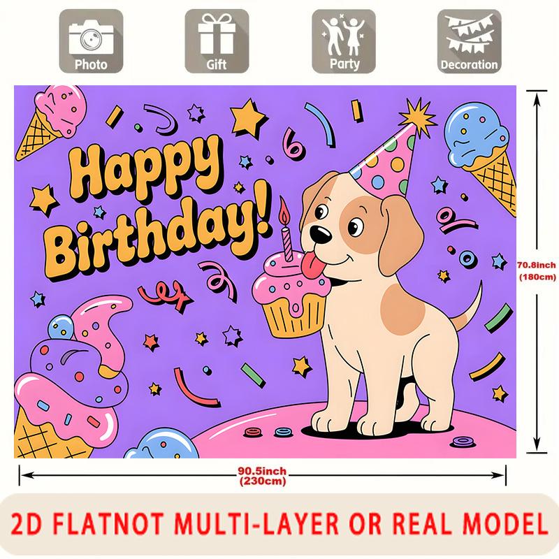 Party Backdrop Happy Birthday Birthday Photo Booth Background Front Door Decor