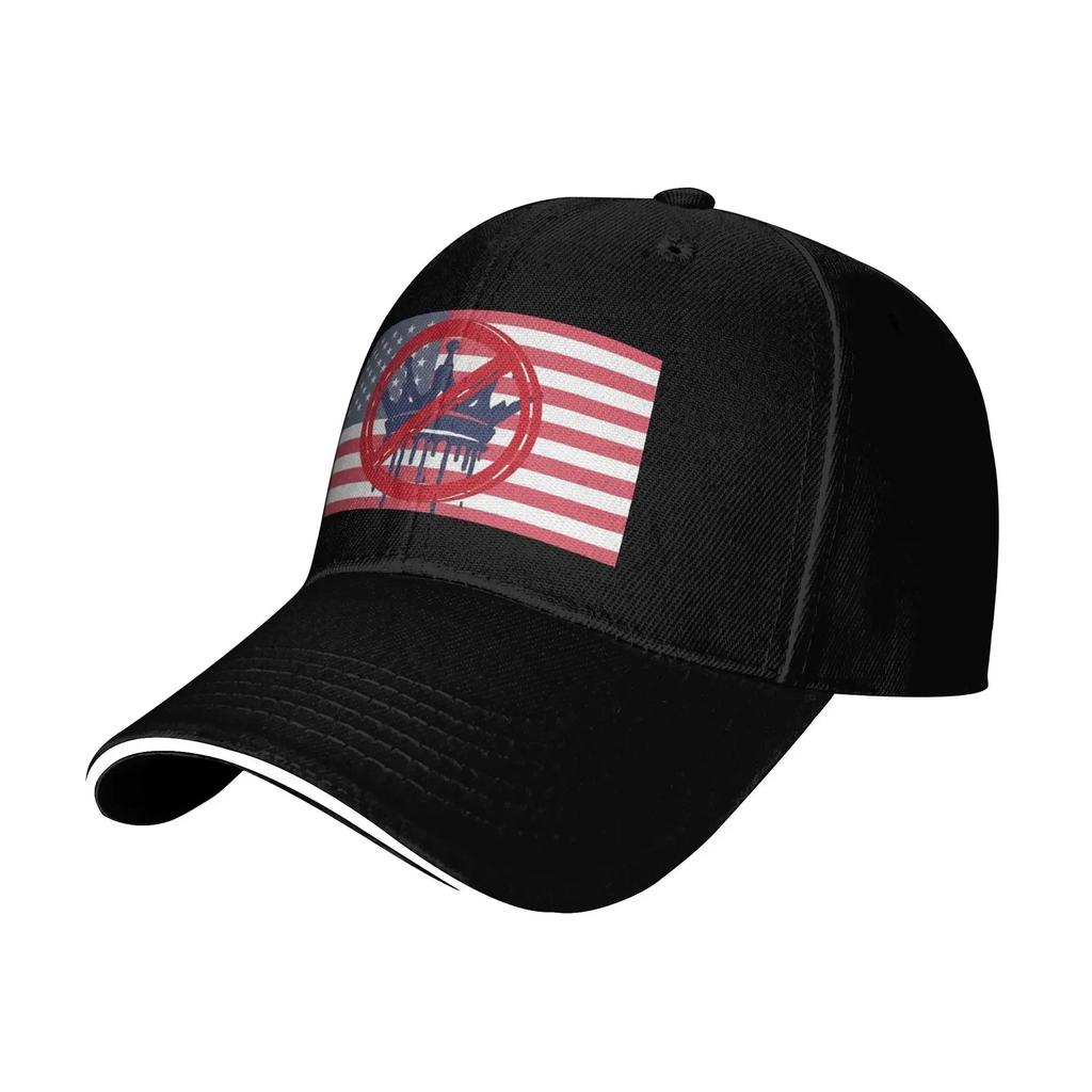 No Kings Flag USA Unisexs Womens Baseball Cap New Outdoor Cap Hip Hop Snapback Hats Summer Adjustable Hat