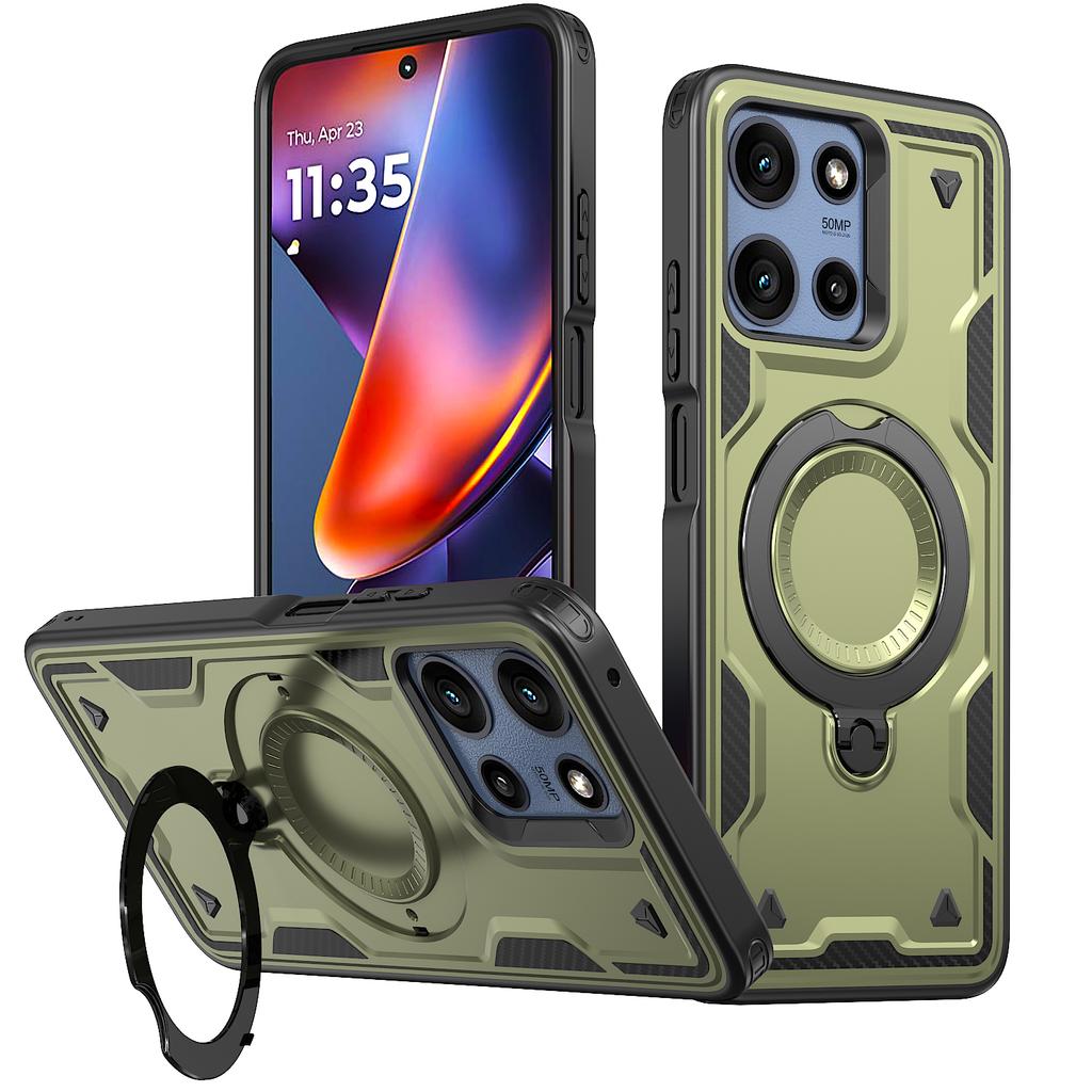 Military Shockproof Phone Case For Motorola Moto G Power Stylus 5G Edge 2025 2024 GPlay Edge G13 G23 G53 Fold Stand Armor Cover