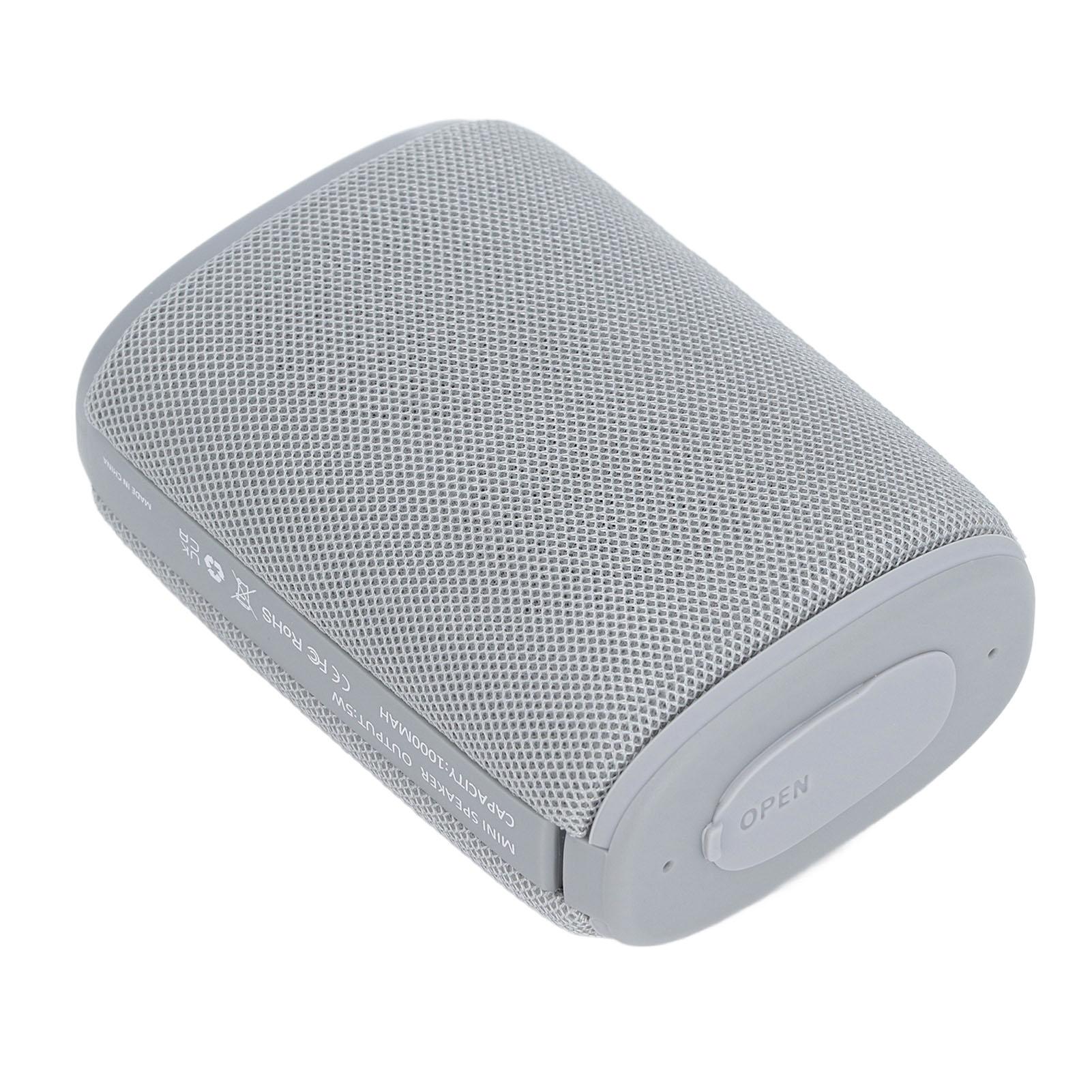 

Bluetooth5.0 динамик IPX7 водонепроницаемый 1000 мАч перезаряжаемый стереозвук динамик портативный беспроводной серый