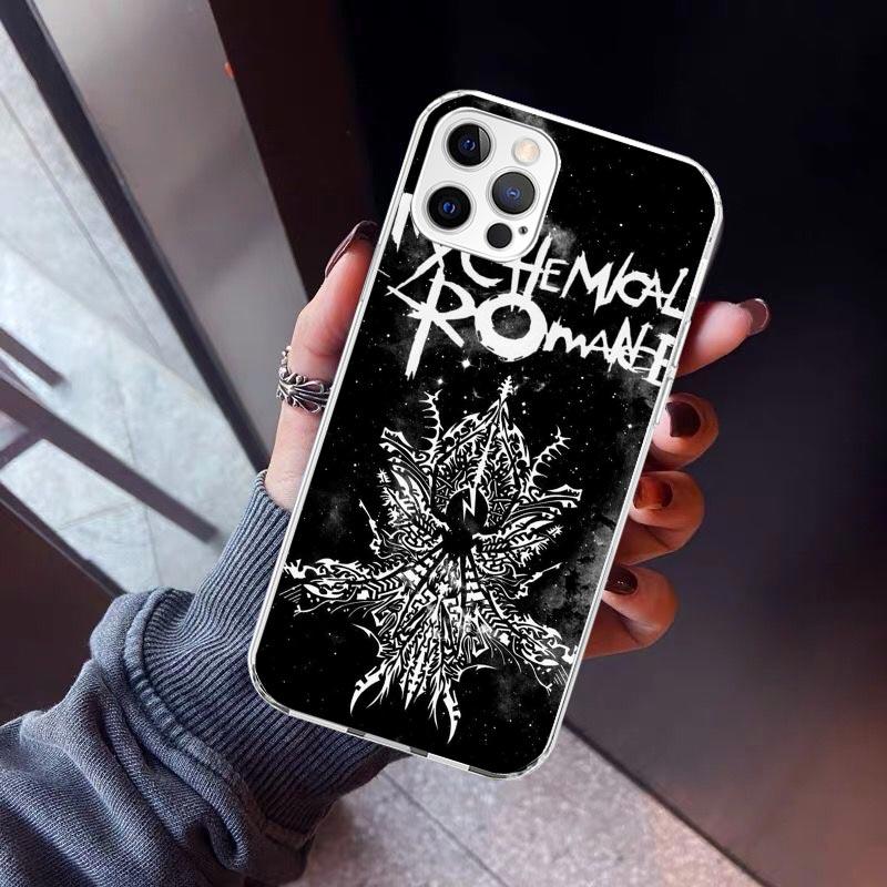 My Chemical Romance MCR Phone Case For iPhone 17 Air 11 13 Mini 14 15 Plus 16 12 Pro Max 16E SE 7 8 Pattern Soft TPU Back Cover
