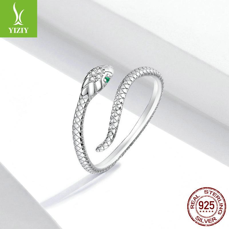 S925 Silver Open Ring Collection Picture Wing Paw Print Adjustable Ring Ring